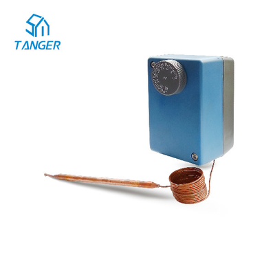 Sıvı Hvac Su Akış Anahtarı Ünitesi Kapiler Termostat Anahtarı 0 ila 40 Derece