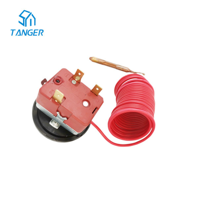 Düğme Ayarlanabilir Kapiler Termostatlar 2500mm 120 Derece 250V AC 16A